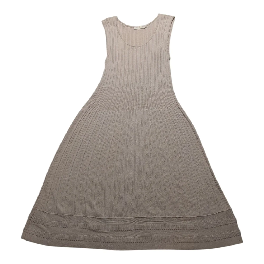 Tory Burch Sleeveless Knit Ribbed Sweater Dress Size Large